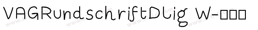 VAGRundschriftDLig W字体转换